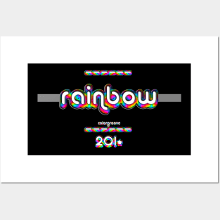 Rainbow 2010 ColorGroove Retro-Rainbow-Tube nostalgia (tf) Posters and Art